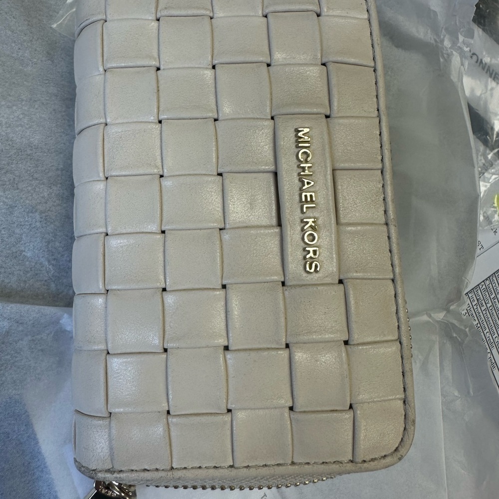 Michael Kors Woven Leather Wallet